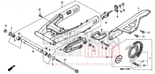 BRAS OSCILLANT NX650W de 1998
